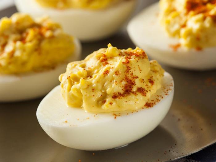 Nutrition facts for deviled eggs