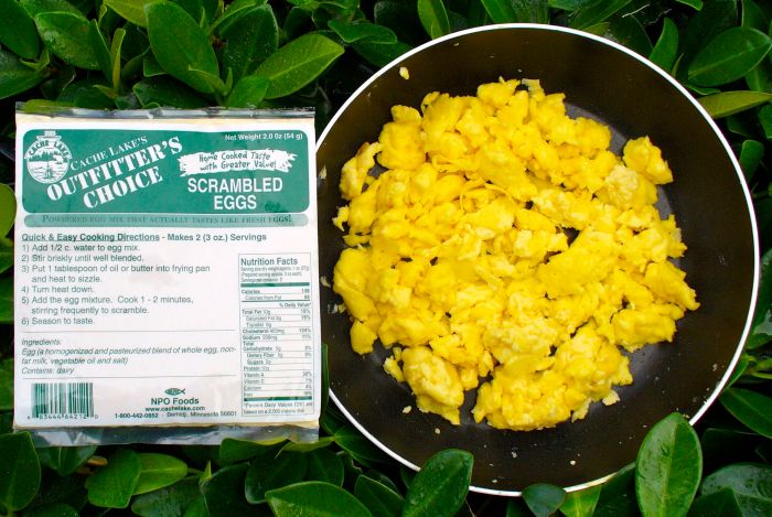 2 scrambled eggs nutrition facts