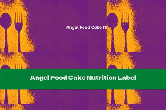 Angel food cake nutrition facts