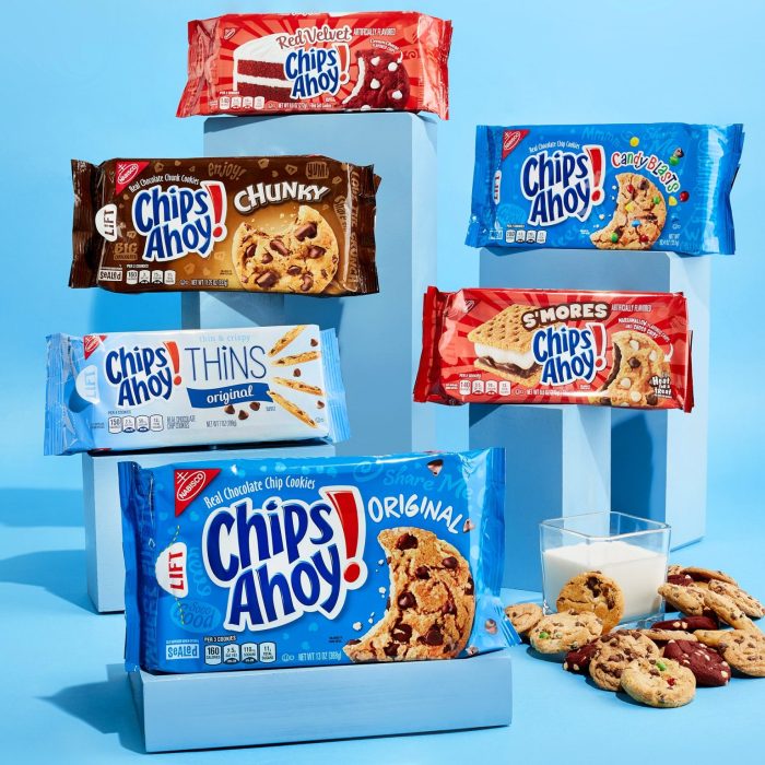 Chips ahoy nutrition facts label cookies chip calories rainbow chewy