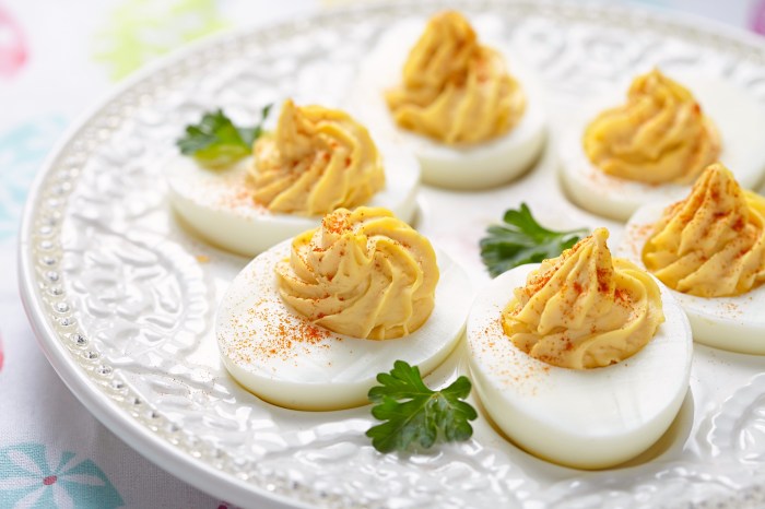 Nutrition facts for deviled eggs