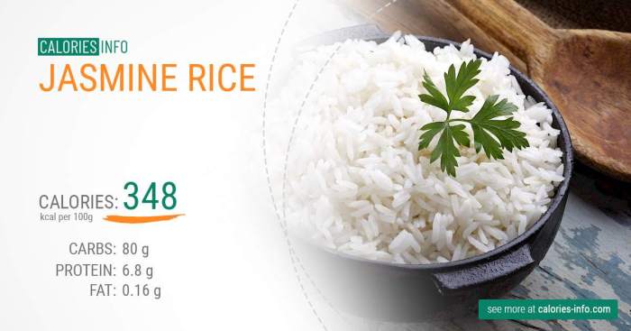 Jasmine rice nutrition facts